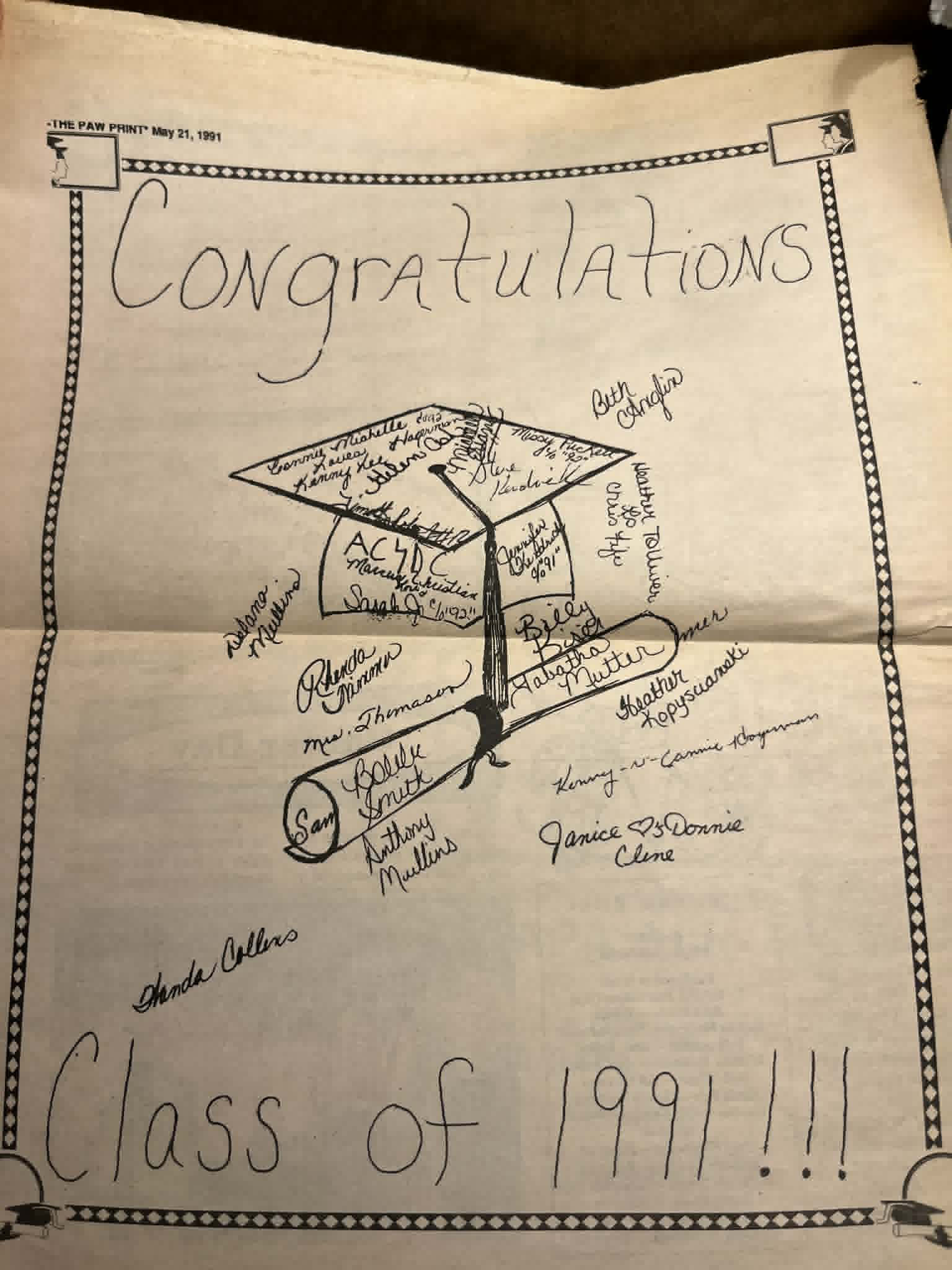 Congratulations Class of 1991!
