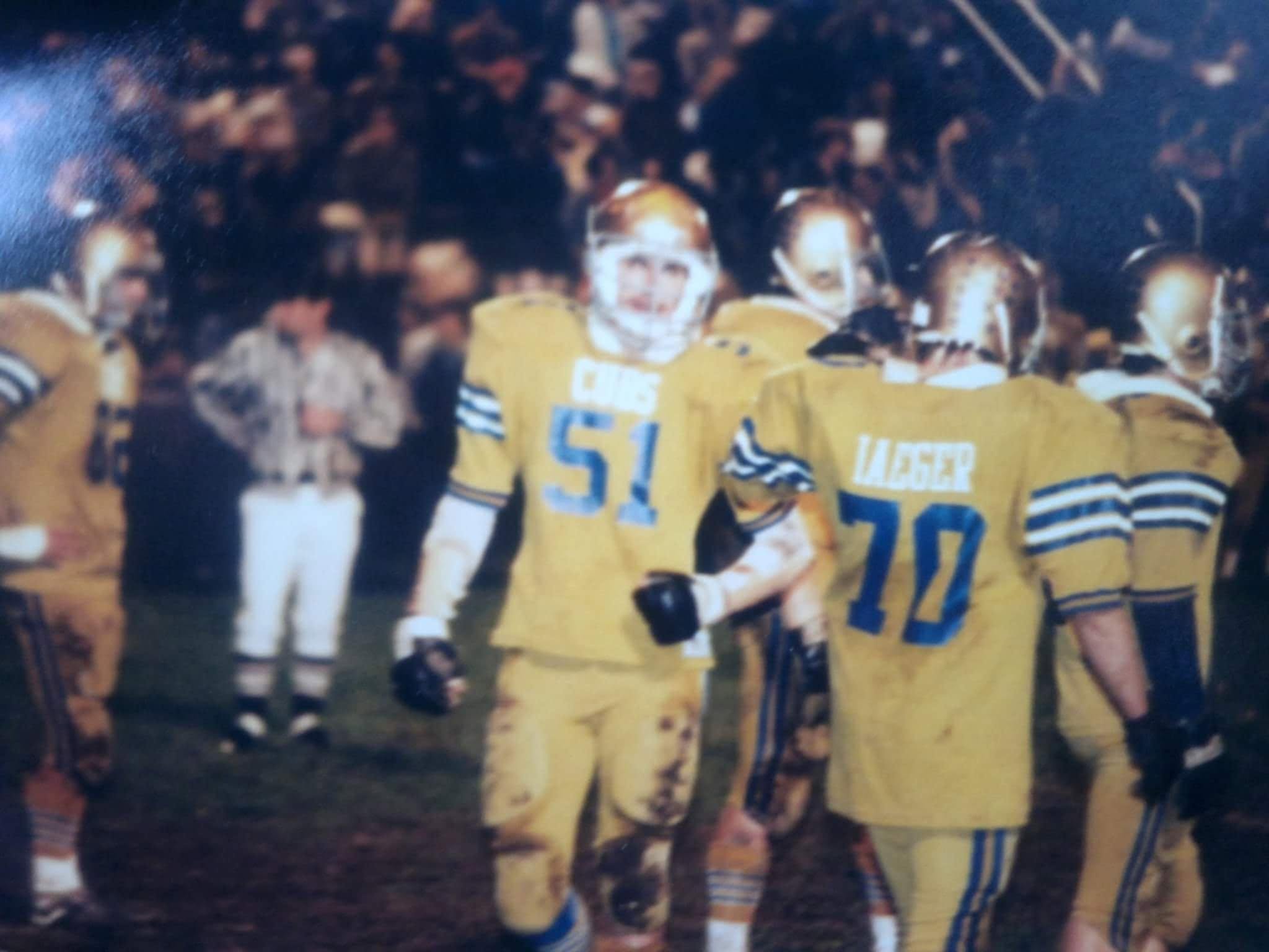 A photograph of the Iaeger Cubs wearing their distinctive gold AmPipe football uniforms sparked memories about players, jersey numbers, teammates, and the football days that many alumni now remember as some of the best times of their lives.